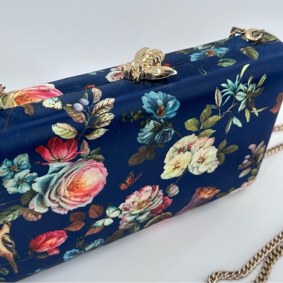 Satin Floral Clutch Crossbody Purse Two the Nines - Picture 8 of 13